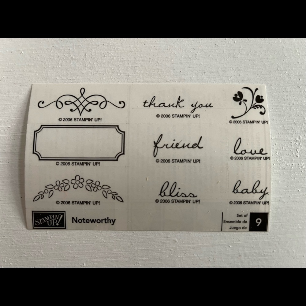 Stampin’ Up new stamp set